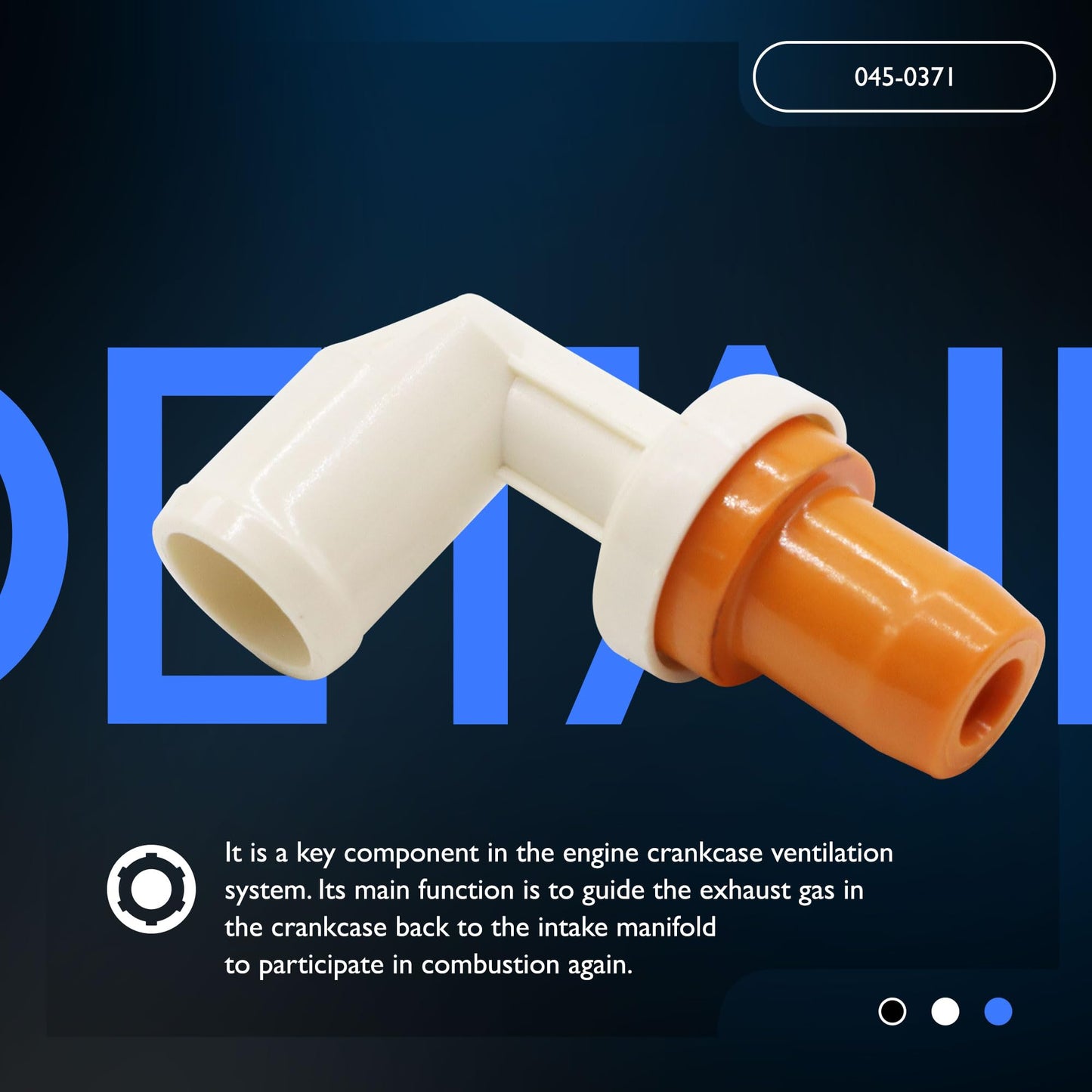 HiSport PCV Valve - Compatible with Mazda 2006-2015 MX-5 Miata 2004-2013 3 2006-2010 5 2003-2008 6 - Replace 045-0371 L32513890A LF1313890