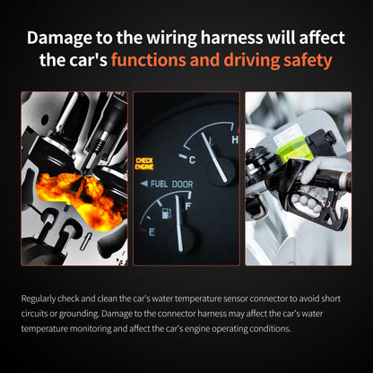 HiSport 1-Wire Pigtail Coolant Temperature Sensor Connector C1500 16CM - Compatible with GM Vehicles Chevy C1500 K1500 Tahoe Impala Buick Regal Oldsmobile 98