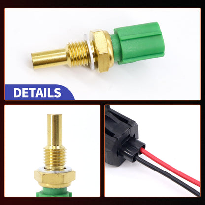 HiSport Engine Coolant Temperature Sensor with Connector Pigtail Harness 89422-20010 - Compatible with Toyota 4Runner Avalon Camry Corolla Highlander Land Cruiser Matrix Rav4 Sienna Lexus Mazda