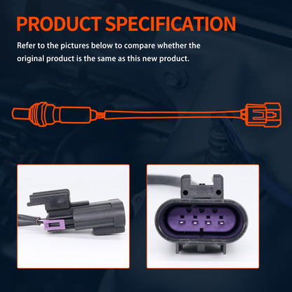 HiSport Oxygen O2 Sensor 4016021 & Extension Harness 4013979 Replacement for Polaris RZR XP Turbo, Ranger XP 900, General 1000, Sportsman 570, RZR XP 1000 / XP 4 1000 Turbo, Ranger 570/900/1000
