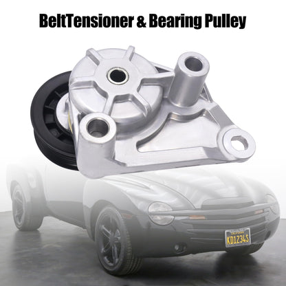 HiSport 38158 Belt Tensioner Compatible with Buick Rainier, Cadillac Escalade, Chevrolet Avalanche Express 1500 2500 3500 Suburban Tahoe, GMC Envoy Savana Sierra, Hummer H2, Isuzu NPR, Saab 9-7X