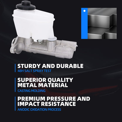 HiSport 472013D380 Brake Master Cylinder with Reservoir and Cap Compatible with Toyota 4Runner 1996 1997 1998 1999 2000, L4 2.7L/V6 3.4L Replacement Part M390367