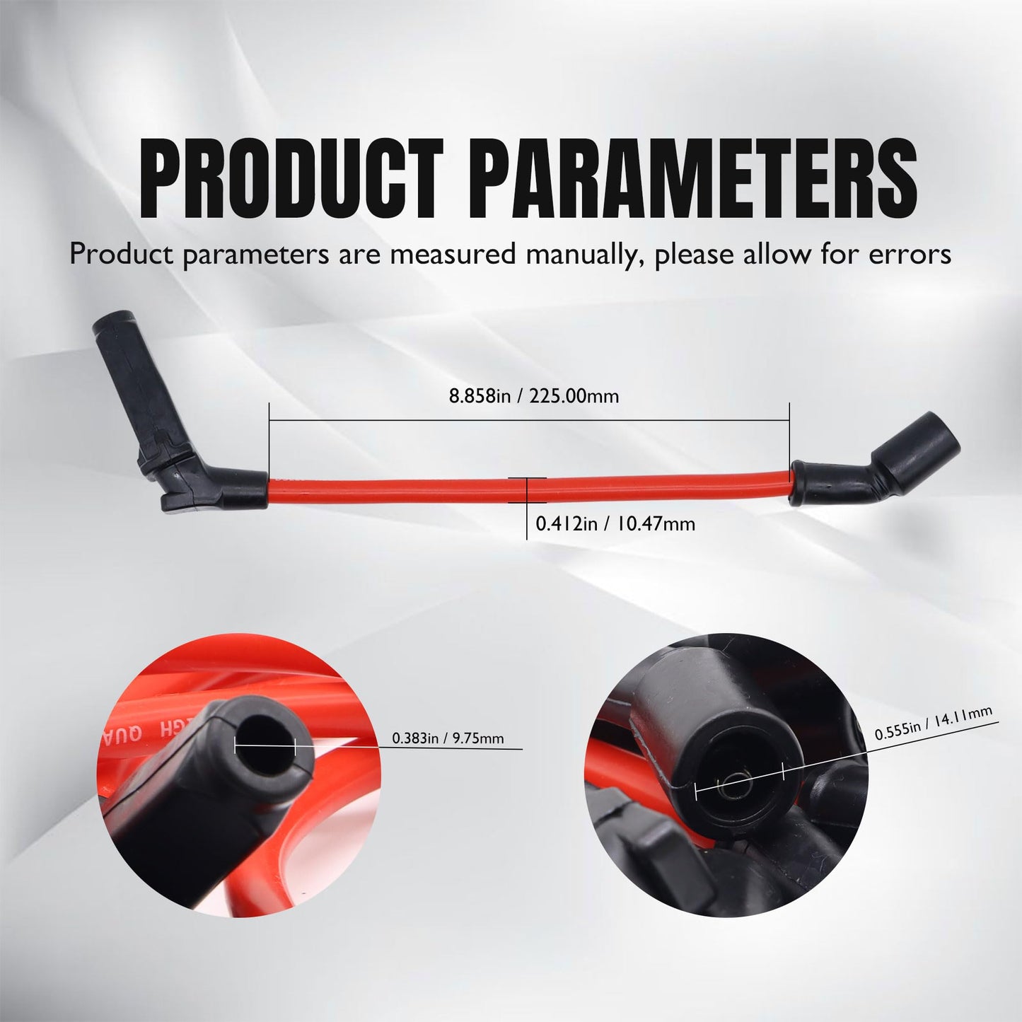 HiSport Spark Plug Wire Set -89018056 Compatible with GMC 2005-2012,Compatible with Cadillac Escalade 2007-2012, Corvette2005-2012,Express 1500 2018-2012,Silverado 2500 HD 2007-2012 & More