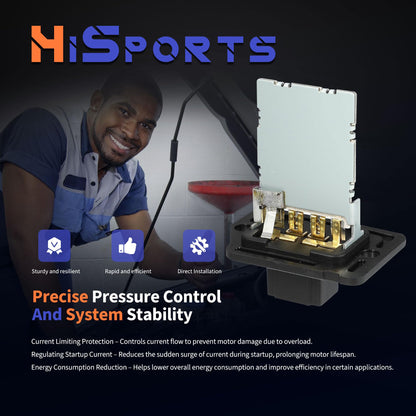 HiSport 971283K000 HVAC Blower Motor Resistor Compatible with Hyundai Elantra 2006-2013,Santa Fe 2012-2018,Sonata 2004-2014;Kia Forte 2014-2016,Forte5 2014-2016,Magentis,Optima,Rondo,Sedona,Sorento