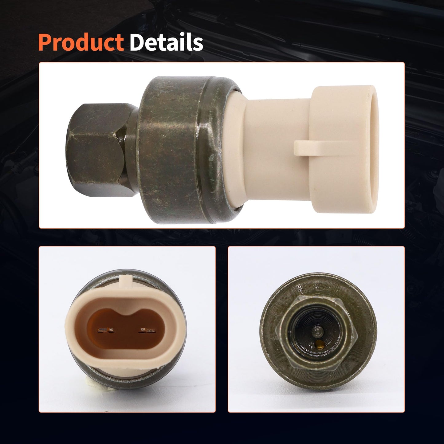 HiSport HVAC Pressure Switch - Compatible with Freightliner 122SD 114SD M2 106 Western Star 4700SB 4700SF 4800SB Replaces SW 11204C