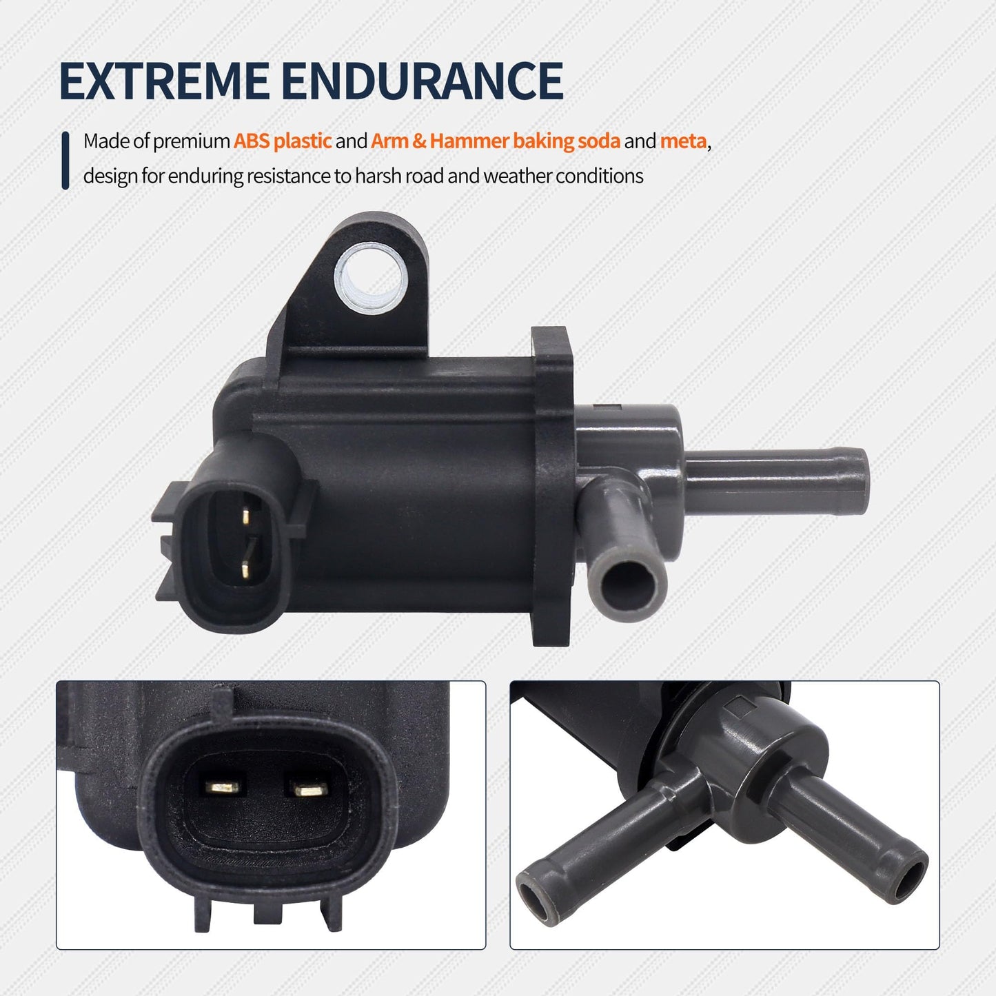 HiSport Vapor Canister Purge Solenoid Valve - Compatible with Toyota 4Runner 2003 2004 2005 2006 2007 2008 2009 2010 FJ Cruiser 2007 2008 2009 Tacoma 2005-2014 Tundra 2005 2006 2007-2010#90910-12262