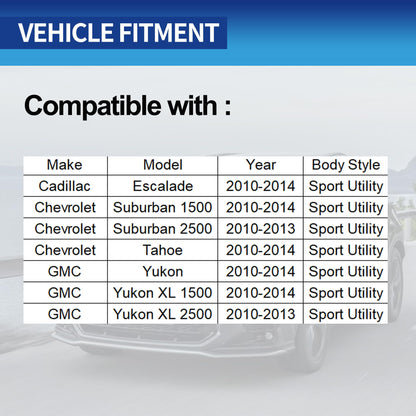 HiSport 22862028 Power Door Lock Latch Actuator with Cable Front Left Driver Side - Compatible with Chevy Silverado 1500 2500HD 3500HD GMC Sierra 2010-2014 - Replaces 931920