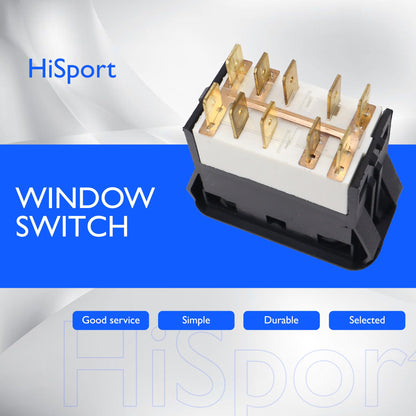 HiSport Single Window Switch Electric Button - Compatible with Freightliner Columbia Truck 2003-2010 Replace A06-30769-027