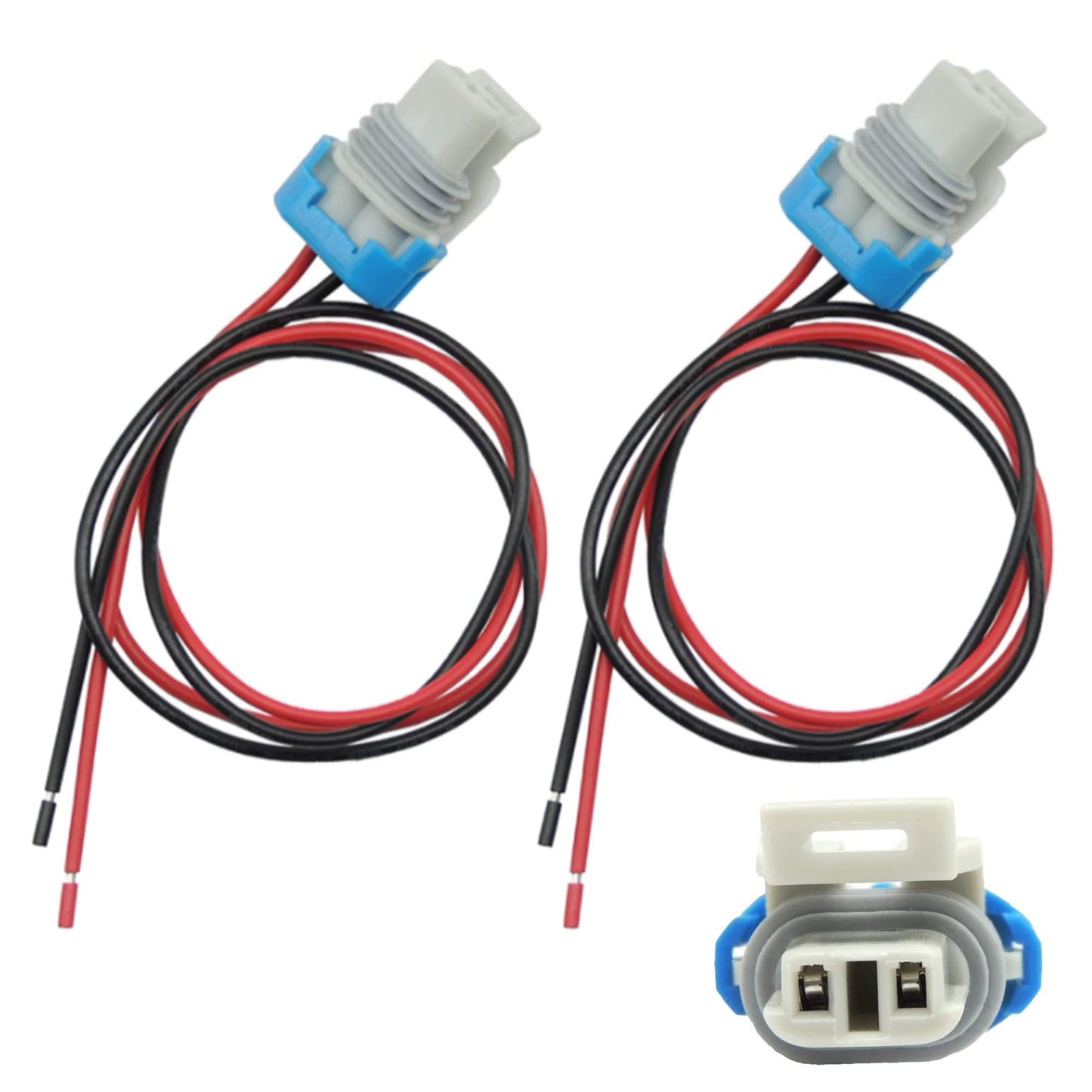 HiSport ABS Wheel Speed Sensor Connector Pigtail Compatible with Buick Cadillac Chevrolet GMC Oldsmobile Pontiac Saturn 15306302, 2PCS