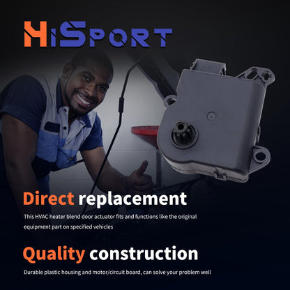 HiSport HVAC Blend Door Actuator 604-234 - Compatible with Ford Explorer Flex Police Interceptor Sedan Police Interceptor Utility Special Service Police Sedan Taurus 2011-2017