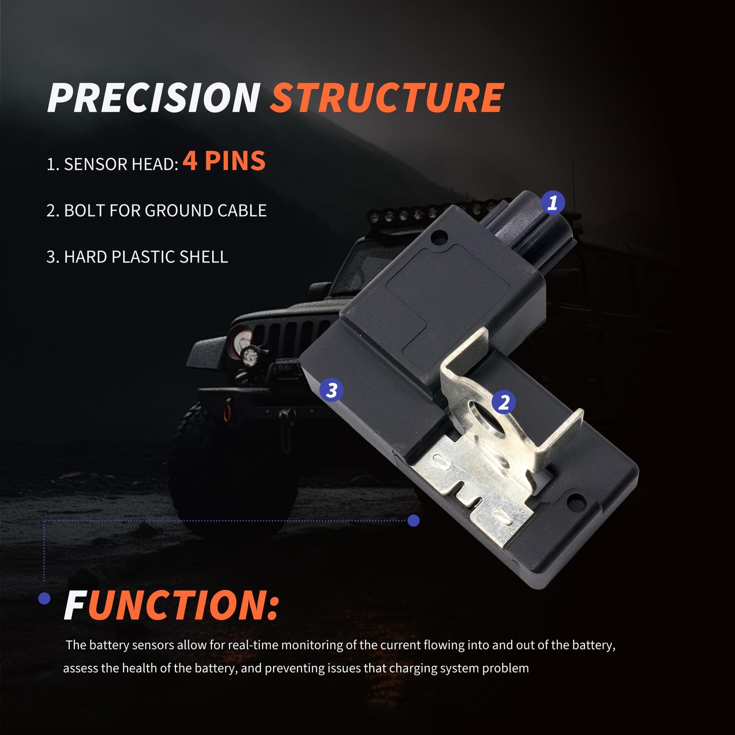 HiSport Battery Current Sensor 294G0-1HH0A 294G01HH0A Compatible with Nissan Altima Leaf Murano Pathfinder Quest Versa Note