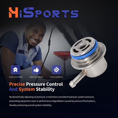 HiSport Fuel Injection Pressure Regulator - Compatible with Ford Mazda Mercury Lincoln Replaces PR4034