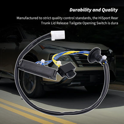 HiSport 25380-JM00A Rear Trunk Switch Tailgate Lid Release Switch Compatible with Nissan Rogue 2008-2015,Nissan Rogue Select 2.5L l4 2014-2015 Replacement for OEM 25380JM00A