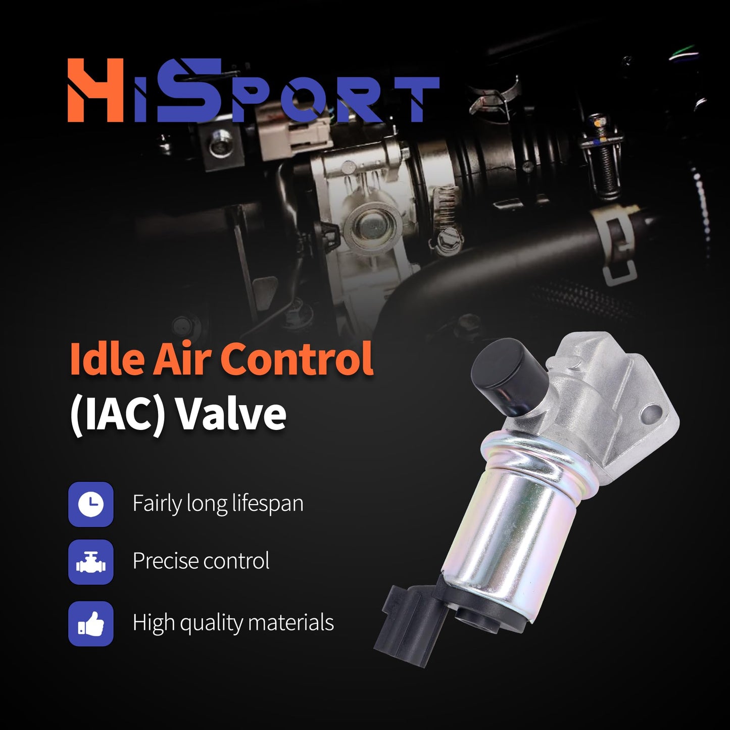 HiSport AC290 Idle Air Control(IAC) Valve - Compatible with Ford Explorer 1998-2000 Ranger 1998-2000 Mazda B4000 1997-2000 Replaces 2H1179 2152065 96TF9F715AB