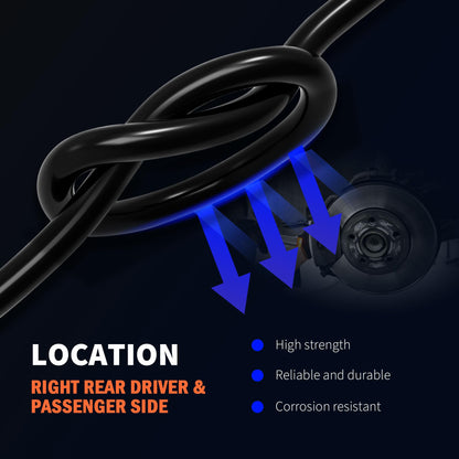 HiSport ABS Wheel Speed Sensor Right Rear Driver & Passenger Side ONLY FWD Replacement for Jeep Dodge FWD 2007-2016 Replaces ALS2084 ALS2088 ALS1819 ALS2086