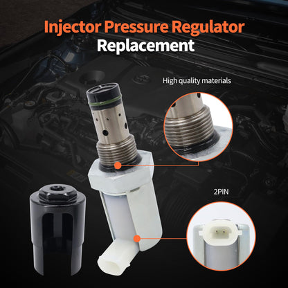 HiSport 6.0L IPR Valve with Socket Tool - Compatible with Ford E-350 E-450 F-250 F-350 F-450 F-550 Super Duty Excursion 6.0L 2005-2010 - Replace 5C3Z9C968CA