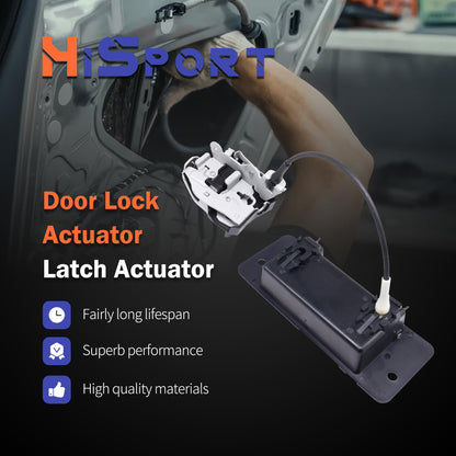HiSport Tail Back Left Door Latch Lock Actuator 4C3Z78431A03AB Compatible with Ford Excursion 2000-2005 Sport Utility with Handle Cable Latch