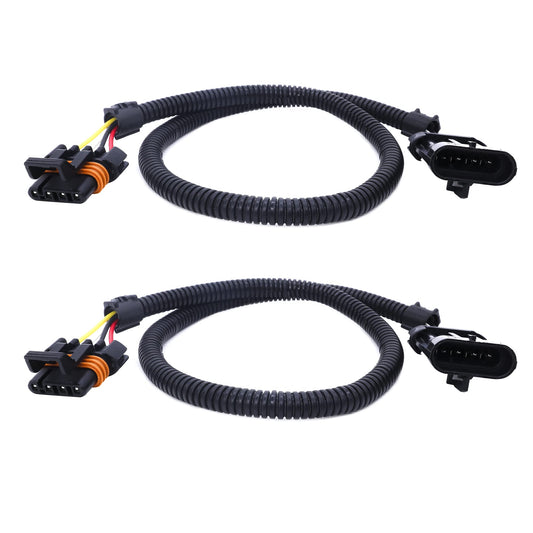 HiSport 4 Pin 4-Way Header Extension Wiring Sensor 24" Harness 2 PCS for O2 Sensor Compatible with Camaro Firebird Corvette Ls1 Ls6 Lt4 O2