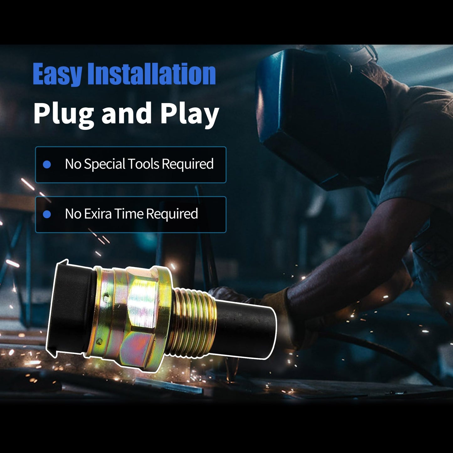 HiSport 15547452 Transmission Output Speed Sensor - Vehicle Speed Sensor (VSS) - Compatible with Chevy GMC Cadillac Yukon Suburban Blazer 1987-2006 - Replace 028727 12215001 SC131 5S4668