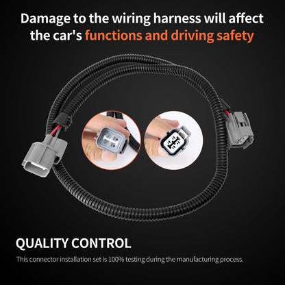 HiSport Harness 36" 4 Wires for Upstream Downstream 02 Oxygen Sensor Compatible with Honda Acura Civic Integra Prelude 2PCS
