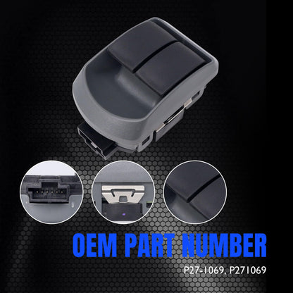 HiSport Dual Electric Window Switch - Compatible with Paccar Kenworth Vehicles Glasses Controller Window Lift Replace P27-1069