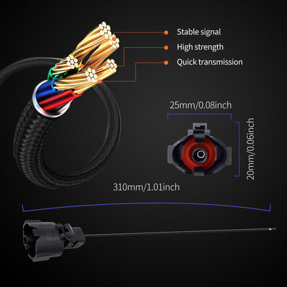 HiSport Knock Detonation Sensor Connector Wiring Harnesses 12051234 12126456 12102621 12146549 Compatible with Acura Buick Cadillac Chevrolet GMC Honda Hummer Isuzu Oldsmobile Pontiac Saturn