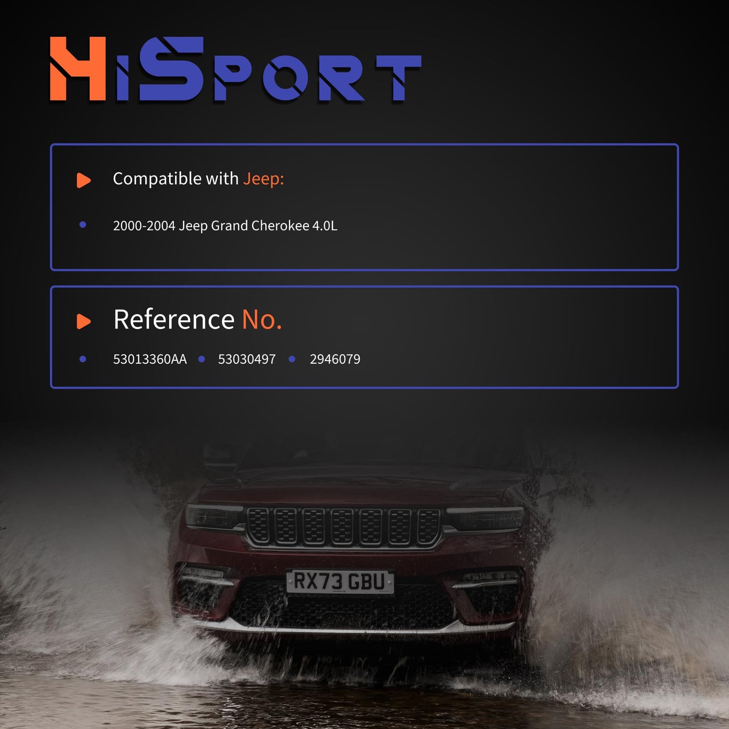 HiSport PCV CCV Vent Valve Elbow with Grommet - Compatible with Jeep Grand Cherokee 4.0L 2000 2001 2002 2003 2004 - Replace 53013360AA