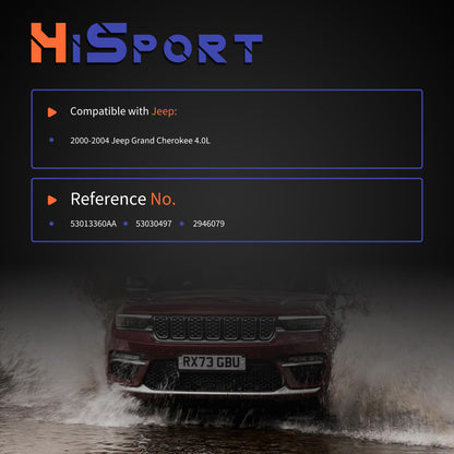 HiSport PCV CCV Vent Valve Elbow with Grommet - Compatible with Jeep Grand Cherokee 4.0L 2000 2001 2002 2003 2004 - Replace 53013360AA