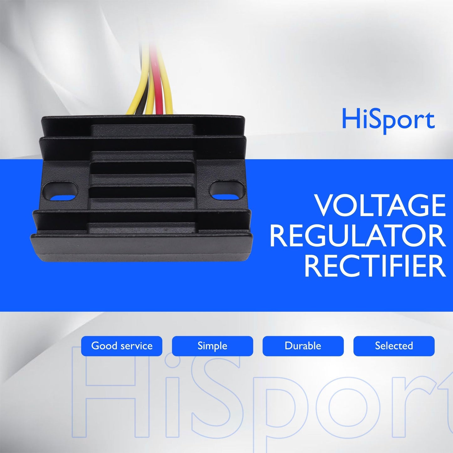 HiSport 32800-19B10 Voltage Regulator Rectifier - Compatible with Suzuki DR-ZS50 Quadrunner 160 LTF160 LTF4WD King Quad 300 LTF300F LT-300F Replaces 32800-19B11 3280019B11