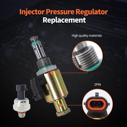 HiSport 7.3 IPR Valve Injector Pressure Regulator & ICP Control Sensor with Pigtail Connector Compatible with Ford Excursion, F-250 F-350 F-450 F-550 Super Duty, F81A9C968AA F5TZ9C968A 1841217C91