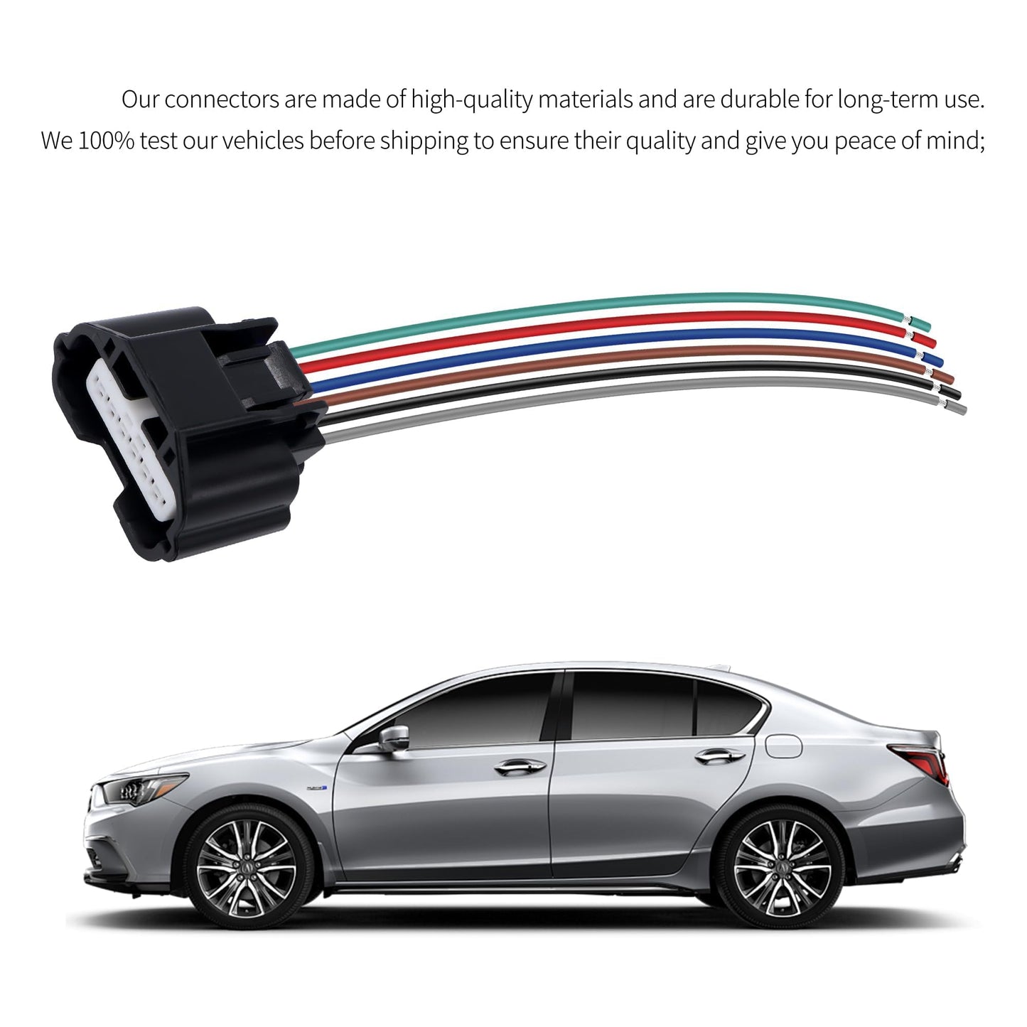 HiSport 74-50036 Mass Air Flow MAF Sensor Connector Compatible with Nissan 350Z 2003-2008, NV1500 2012-2014, Infiniti EX35 EX37 FX35 FX37 FX45 FX50 G25 G35 G37 JX35 QX50 QX56, Suzuki Equator 2009-2012