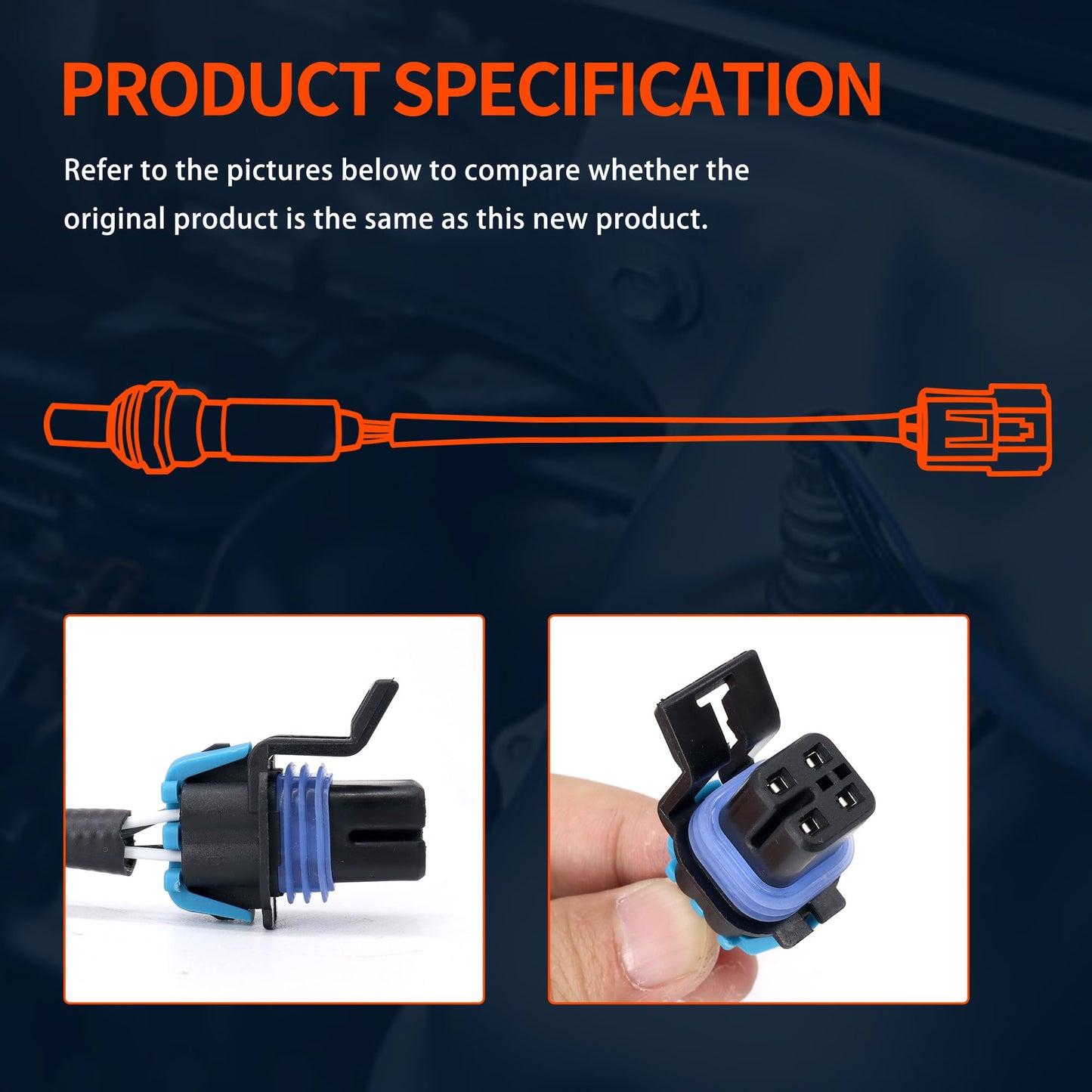 HiSport 3883724 O2 Oxygen Sensor - Compatible with LS Mercedes Mercruiser Volvo Penta 4.3L 4.5L 5.0L 5.7L 8.1L 8.2L - Replace 710-8M2003959 8M2003959