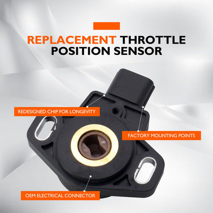 HiSport TPS Throttle Position Sensor - Compatible with Honda Civic 2001-2005 Replacement for TPR104 16400PLRA51 16400PLRA52 16400PLRA53 16400PLRA54 977022