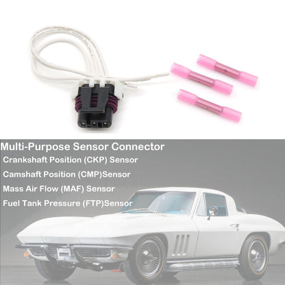 HiSport 13585316 Fuel Tank Pressure Sensor Connector, Crankshaft Position Sensor Connector Compatible with Acura Buick Cadillac Chevrolet Daewoo Dodge Eagle GMC Honda Hummer Hyundai Isuzu Kia PT2646