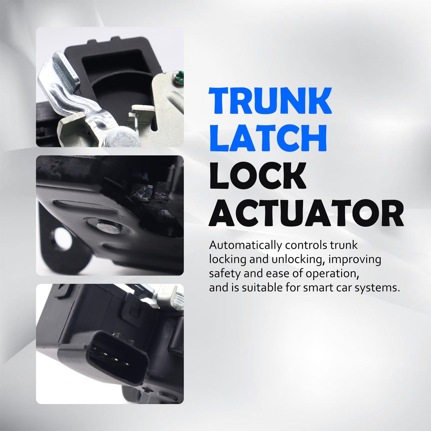 HiSport Rear Trunk Latch Lock Actuator 81230-A5000 81230A5000 Compatible with Hyundai Elantra GT 2013-2017, Lid Tailgate Lock