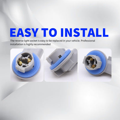 HiSport 68046629AA License Plate Light Socket Wiring Harness Plug Connector - Compatible with Dodge Durango Ram 1500 Pickup Ram 1500 2500 3500 4500 5500 Jeep Liberty Replaces 68014981AA