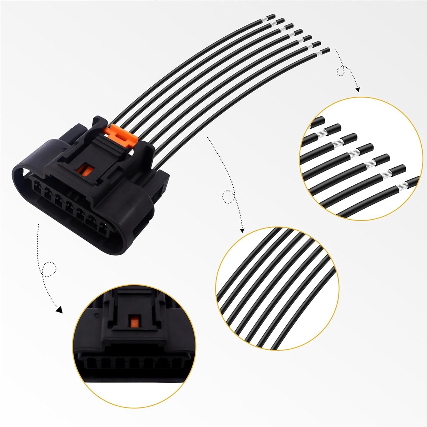 HiSport Ignition Coil Connector Pack 13355825, 19300475, 19300958 Pigtail Plug Compatible with Turbo 2011-2016 1.4L Compatible with Chevy Cruze 1.4L