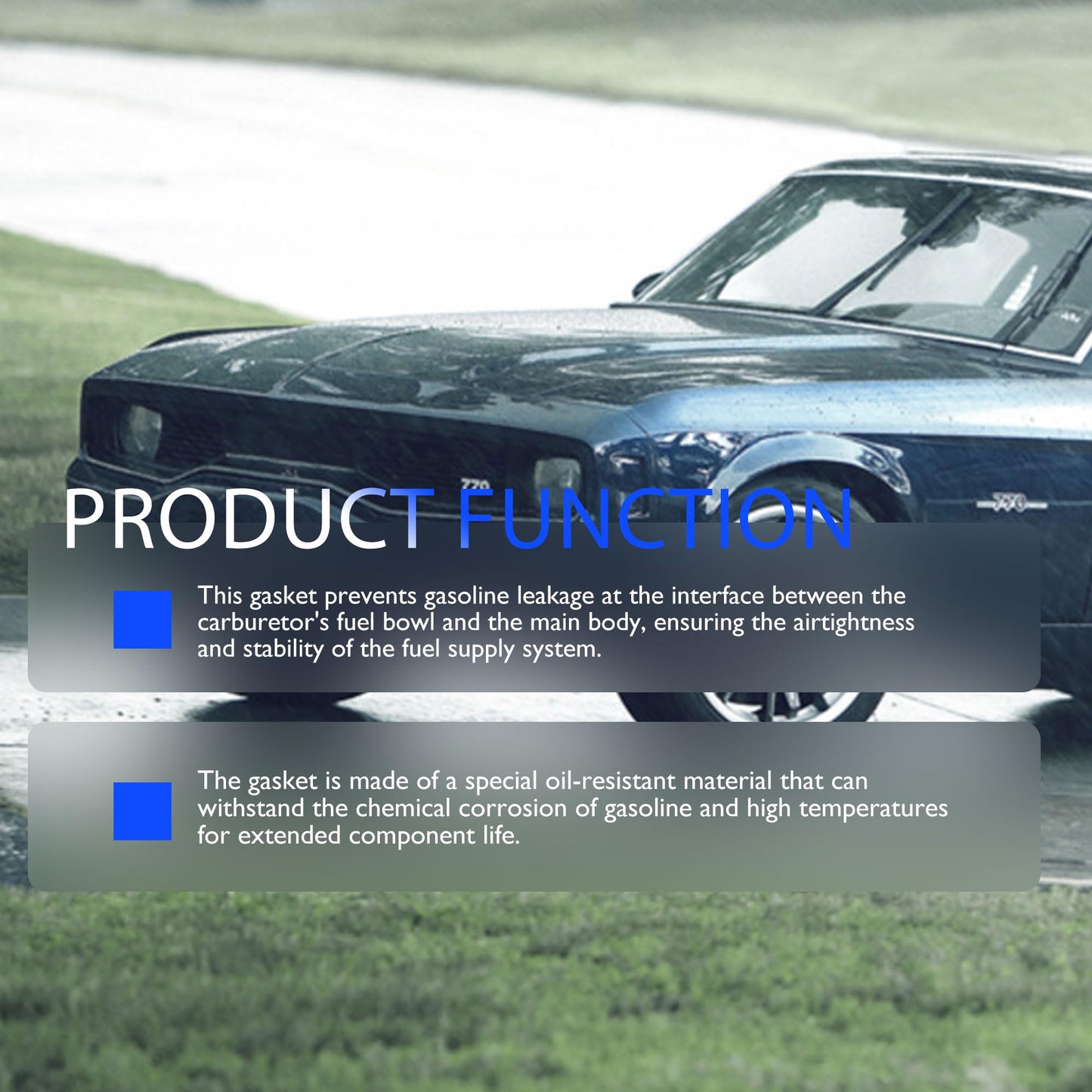 HiSport Carburetor Fuel Bowl Gasket Kit - Compatible with Holley Carburetor 2300 4150 4160 4165 4500 - Replace 108-200