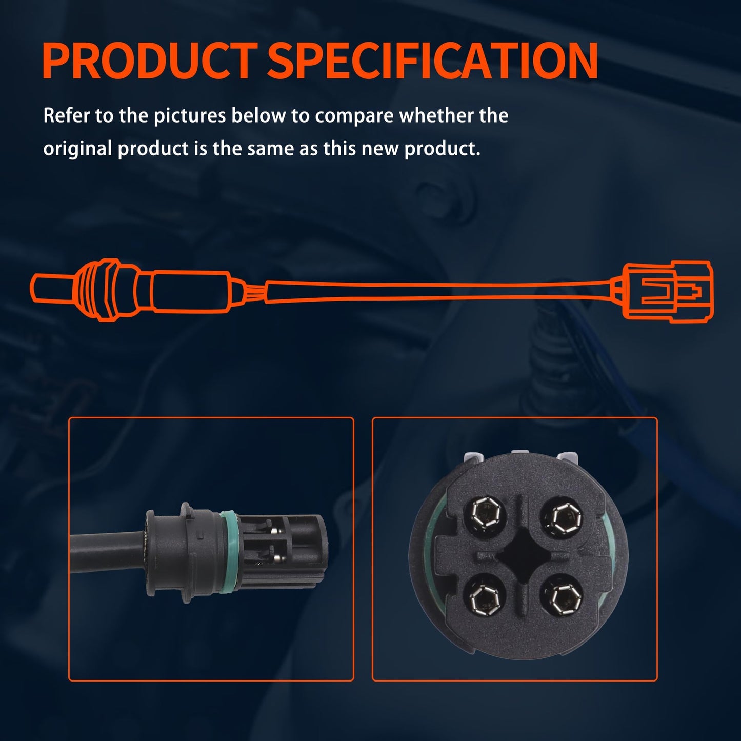 HiSport O2 Oxygen Sensor, Compatible with BMW 1 Series M 125i 128i 130i 135i 323i 325i 328i 330i X3 X5 X6 Z4 Alpina B6 B7L 760Li 750Li 740Li 650i 550i GT 535xi 528xi 335xi 330xi Replaces 250-24713