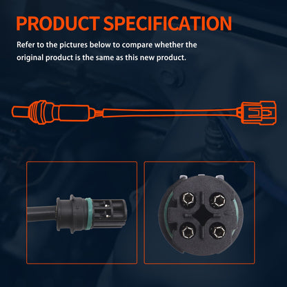 HiSport O2 Oxygen Sensor, Compatible with BMW 1 Series M 125i 128i 130i 135i 323i 325i 328i 330i X3 X5 X6 Z4 Alpina B6 B7L 760Li 750Li 740Li 650i 550i GT 535xi 528xi 335xi 330xi Replaces 250-24713