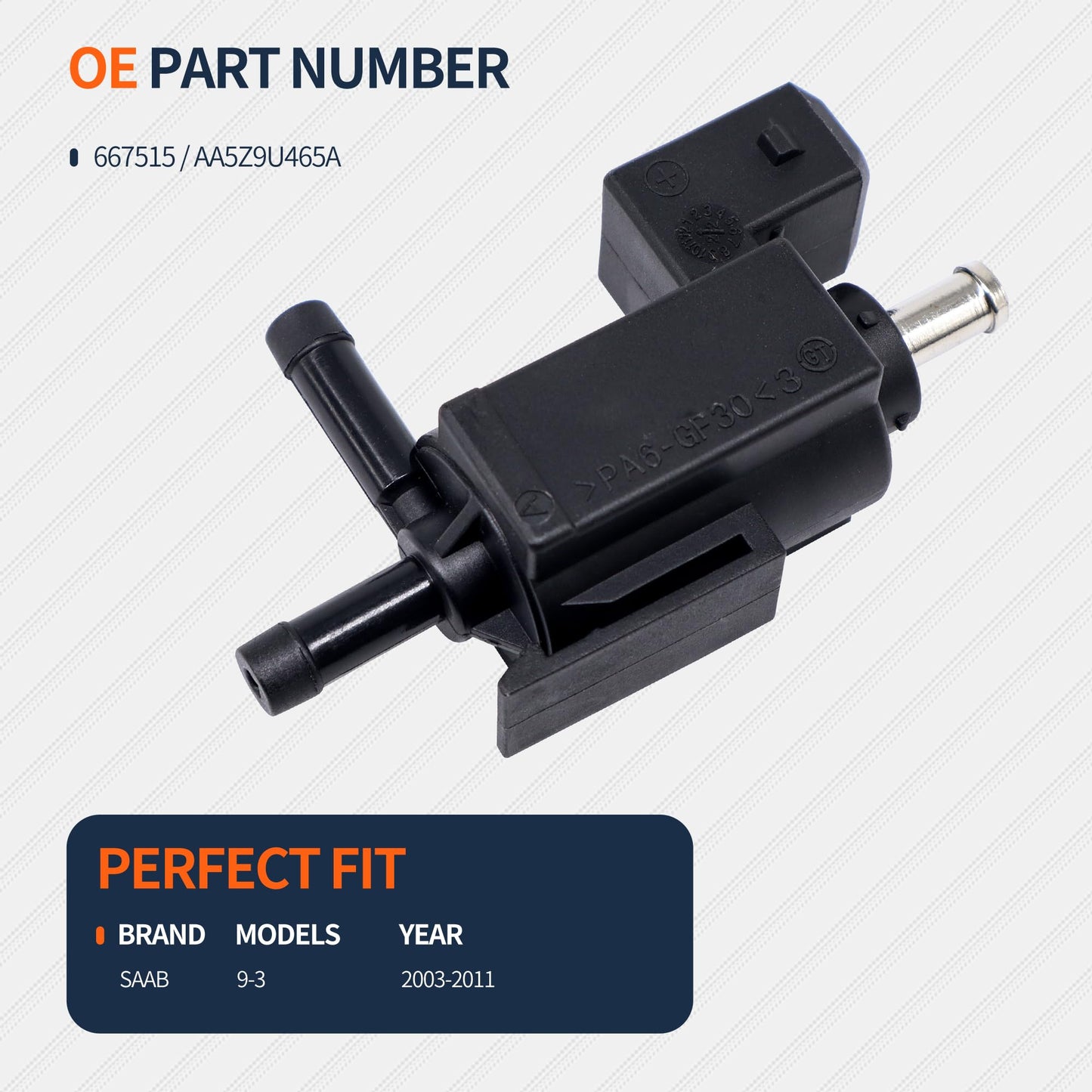 HiSport Turbo Boost Control Valve 55354158 - Compatible with Saab 9-3 2003-2011 2.0L 2.8L - Replaces 700326030 12791173 5860854