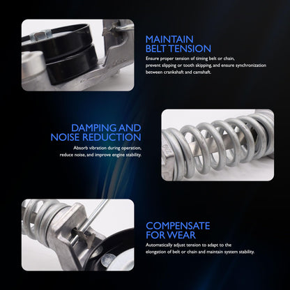 HiSport 25195388 Drive Belt Tensioner Assembly - Compatible with Chevrolet Cruze 2011-2015 Sonic 2012-2020 Trax 2013-2021 Buick Encore 2013-2021 Replaces 55352021 1340085