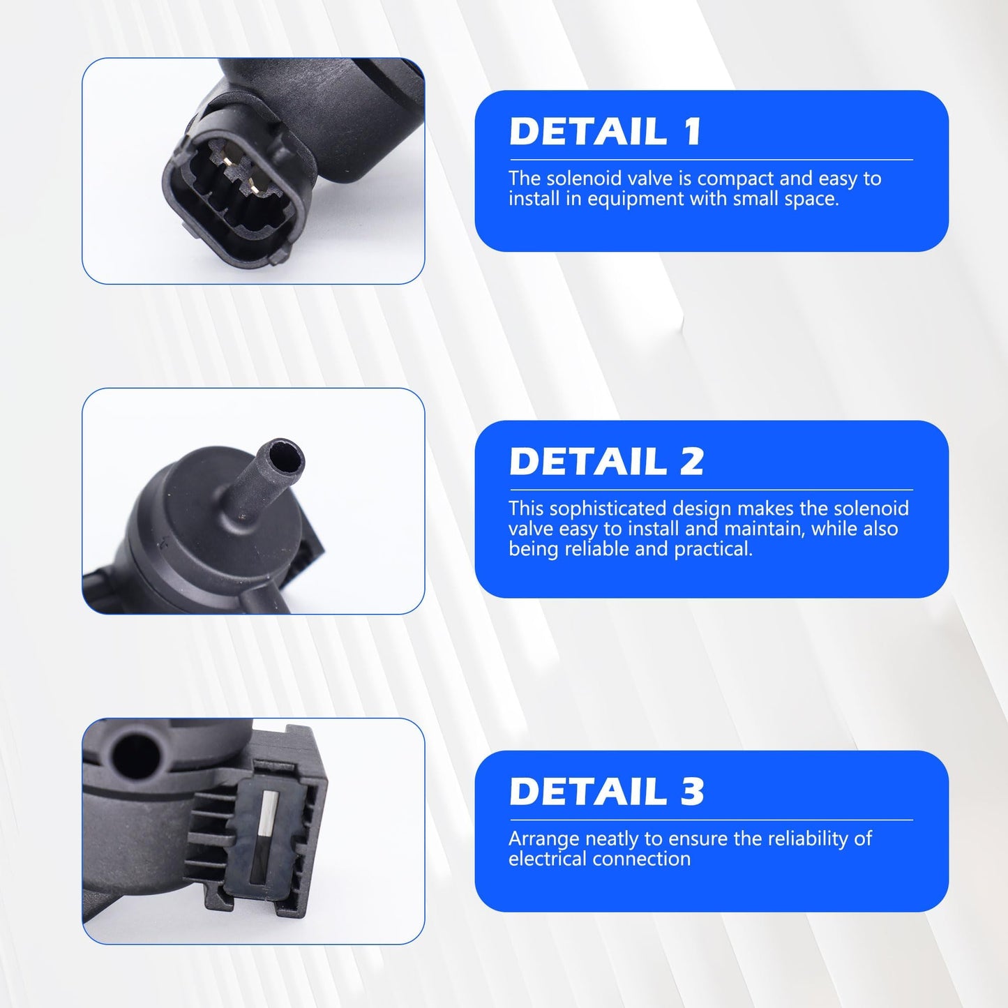 HiSport EVAP Vapor Canister Purge Valve Solenoid - Compatible with Hyundai Elantra 2011-2020,Elantra GT 2013-2020,Genesis 2015-2016,Tucson 2014-2017;Kia Forte 2014-2018,K900 2017,Soul 28910-2E000