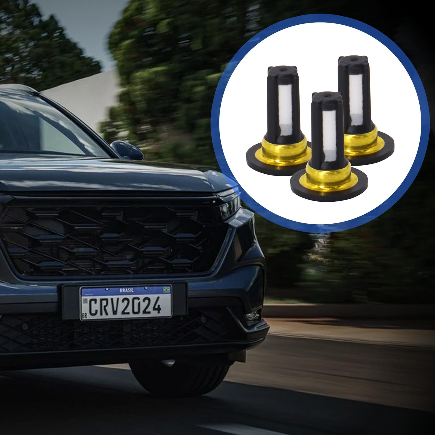 HiSport Fuel Injector Seal Kits Filter Baskets Repair Set CF-106A [10.5mm x 6mm x 13mm] Compatible with Honda[50 Set]