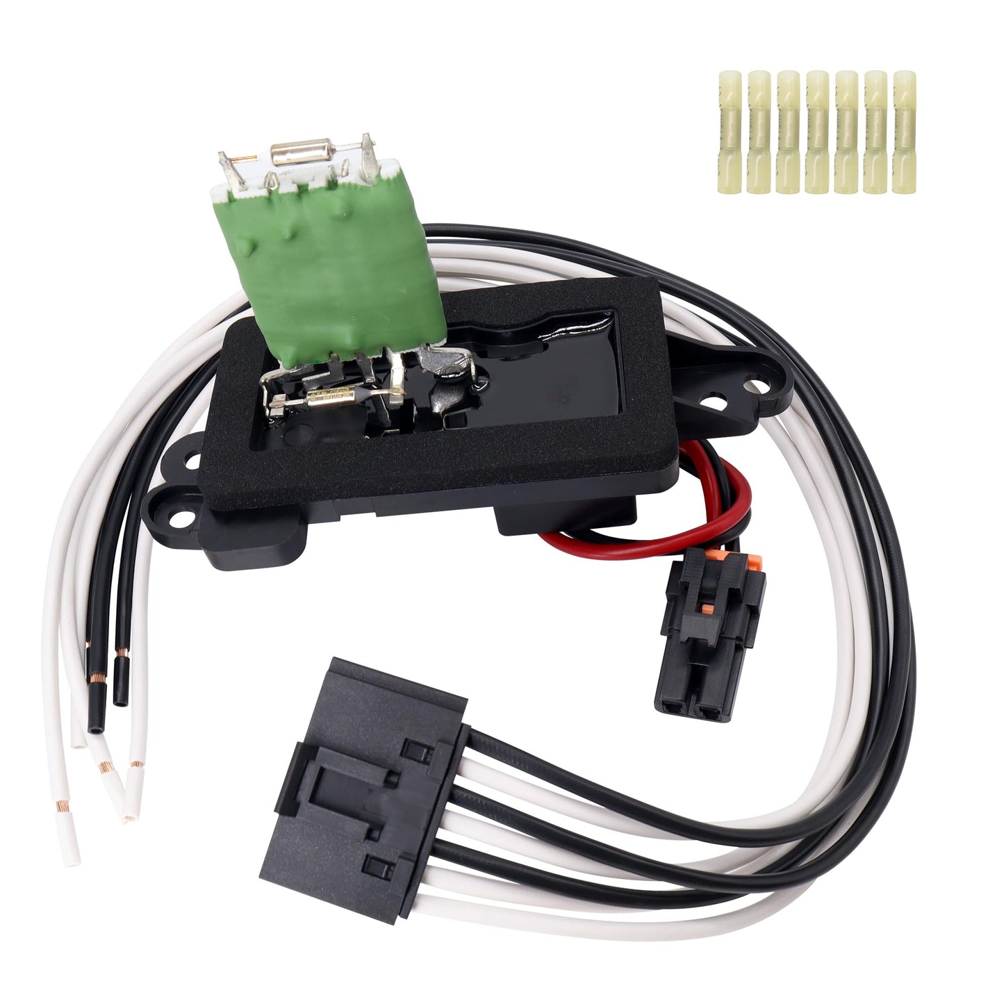 HiSport 89019100 HVAC Blower Motor Resistor Kit with Harness Compatible with Chevy Trailblazer EXT & GMC Envoy XL XUV & Buick Rainier & Isuzu Ascende & Oldsmobile Bravada Replaces 973-008, 973008