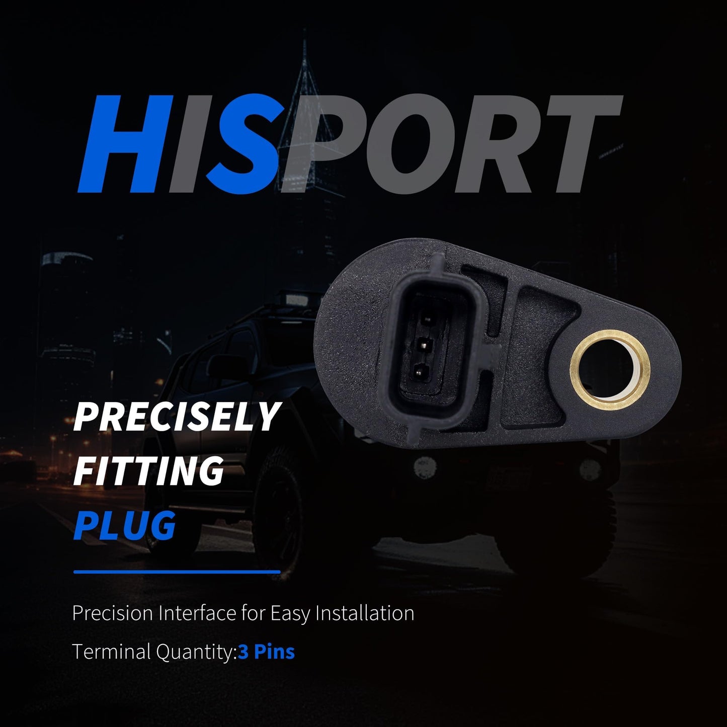 HiSport 23731-JA10C Crank Crankshaft Position Sensor Compatible with Nissan 350Z 370Z Altima Maxima Murano Pathfinder Quest, Infiniti G35 G37 EX35 FX35 M35 QX50 Replace 23731-JA10B, PC791, 907853