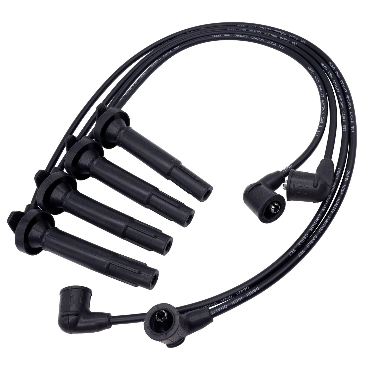 HiSport Spark Plug Coil Wires Ignition Coil Harness Cable 32722-P75-A01 Compatible with Honda CR-V 1997-1998 Replacement for Acura Integra 1994-2001, Pack of 4