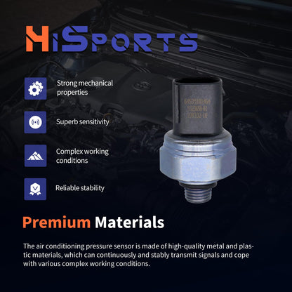 HiSport 64539323658 A/C Air Conditioner Pressure Sensor Switch Compatible with BMW Z4 X1 X2 X3 X4 X5 X6 X7 1 Series M 128i 135i 135is 228i 230i 320i 323ci 323i 325ci 325i 325xi 328i 330i 335i 335is