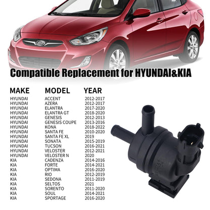 HiSport Vapor Canister Purge Valve Solenoid 28910-3C200 Compatible with 2010-2014 Hyun-dai Kia 1.6L 3.3L 3.5L 3.8L