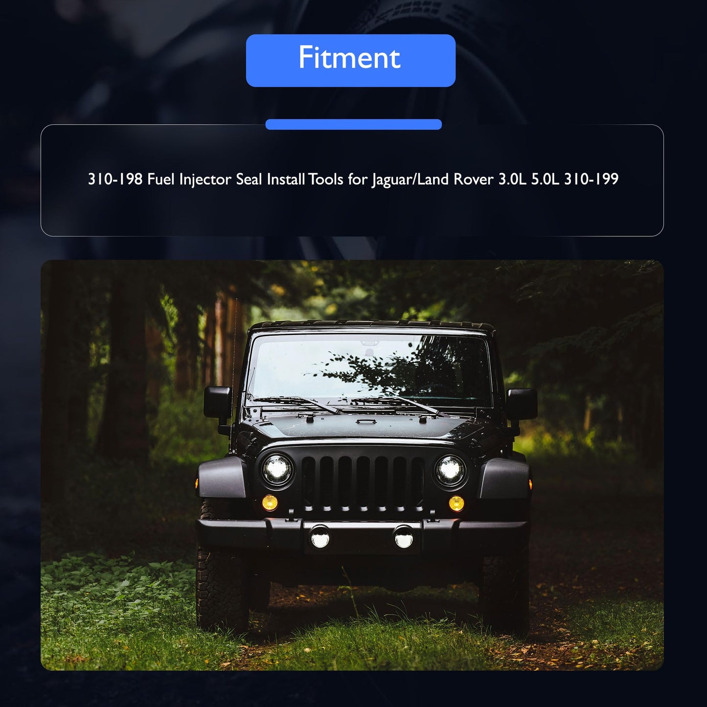 HiSport 310-198 310-199 Fuel Injector Seal Install Tools Replacement for Land Rover/Jaguar 3.0L & 5.0L Engines Fuel Injector Teflon Seals